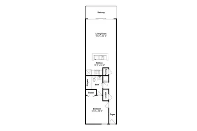 a floor plan of a house at Edgewater Tower III 1106 in Panama City Beach