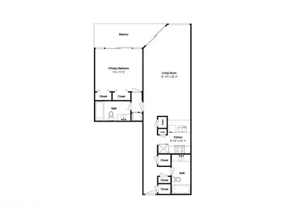 a floor plan of a house at Edgewater Windward #603 in Panama City Beach