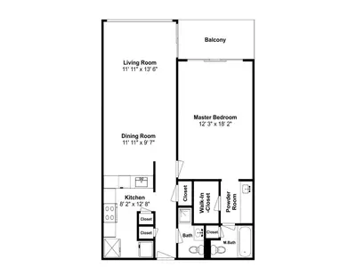 a floor plan of a house at Edgewater Villa #708 in Panama City Beach