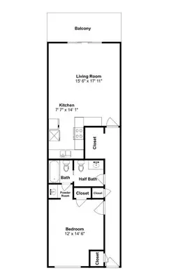 a picture of a floor plan of a house at Summit Beach Resort #915 in Panama City Beach