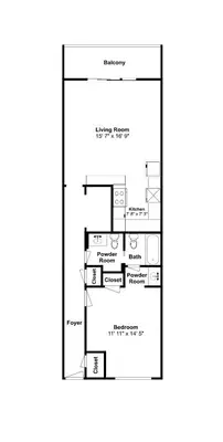 a floor plan of a house at Summit Beach Resort 604 in Panama City Beach