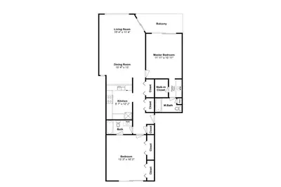 a floor plan of a house at Edgewater Villa 1307 in Panama City Beach