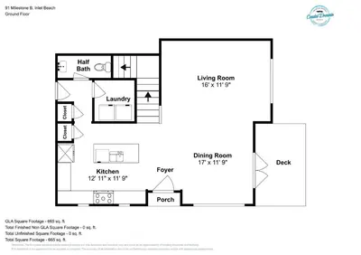 a floor plan of a house at The Den on 30A in Inlet Beach