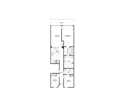a floor plan of a house at Majestic Beach Towers II #1204 in Panama City Beach