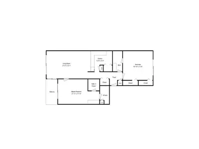 a floor plan of a house at Edgewater Villa #814 in Panama City Beach