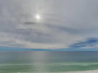 a view of the ocean from the beach at Majestic Beach Towers II #1106 in Panama City Beach