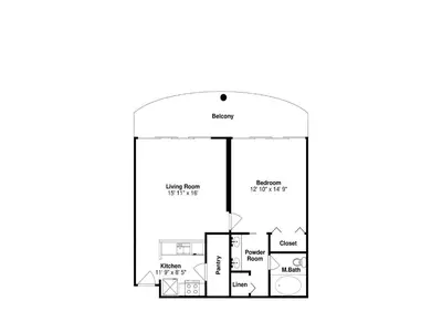 a floor plan of a house at Long Beach Resort Tower III #602 in Panama City Beach