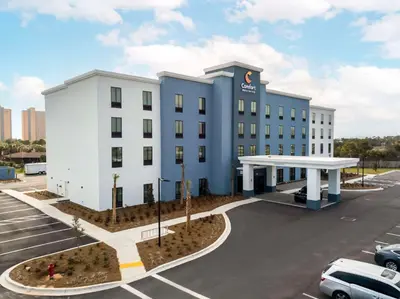 a rendering of a hotel in a parking lot at Comfort Inn & Suites Panama City Beach - Pier Park Area in Panama City Beach