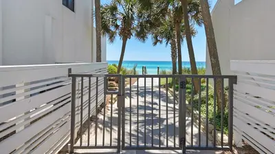 a balcony with a view of the beach at Emerald Hill 12A in Santa Rosa Beach