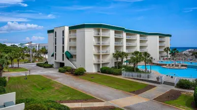 an exterior view of a resort with a pool at Dunes Of Seagrove 202C in Santa Rosa Beach