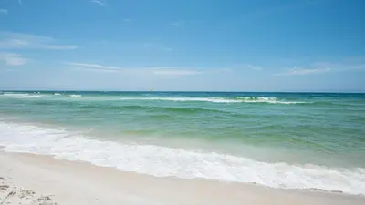 a view of the ocean from the beach at Beachwood Villas 10C - A Wave From It All in Santa Rosa Beach