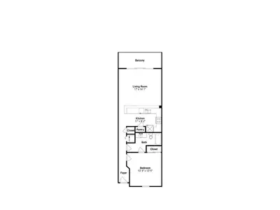 a floor plan of a residence at avalon at Majestic Beach Towers I #1414 in Panama City Beach