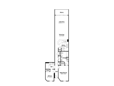 a floor plan of a proposed house at Majestic Beach Towers II #707 in Panama City Beach