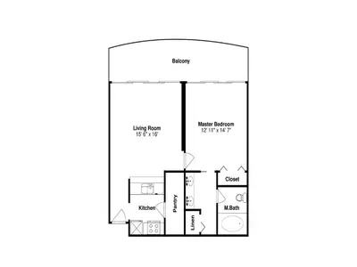 a picture of a floor plan of a house at Long Beach Resort Tower III #402 in Panama City Beach