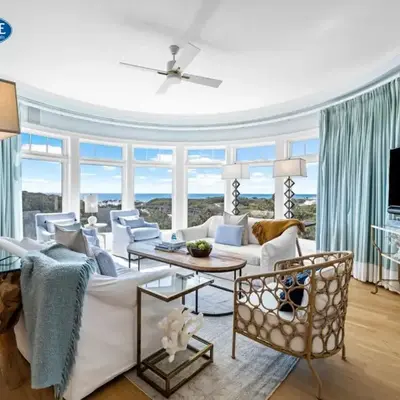 GULF VIEWS from ALL Bedrooms! 308 Compass Point 1 in WaterSound - Short walk to the beach and pool condo