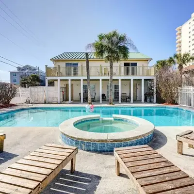 Private Pool and Hot Tub at Panama City Home!