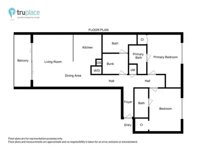 a floor plan of a house at Shores of Panama 204 - 2nd Floor 2 Bedroom Sleeps 8, Same Floor Reserved Parking, Free Fun condo in Panama City Beach