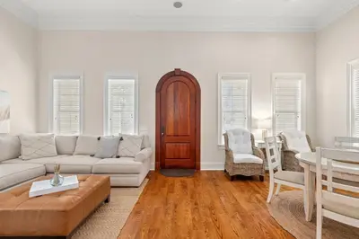 a living room with a couch and a table at Feel Like Luxury Vacationing in this Private Community in Seagrove on 30A in Santa Rosa Beach