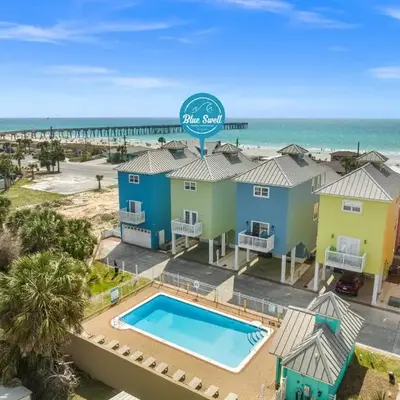Next To Pier Park! STEPS from the Beach! Dog-Friendly! Pool!