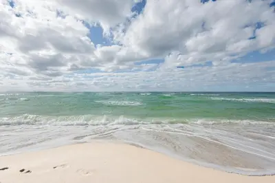 a view of the ocean from the beach at Huge Balcony - Beachfront - Renovated - FLPCB87 in Panama City Beach