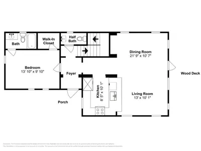 a floor plan of a house at Anchored on 30A in Santa Rosa Beach